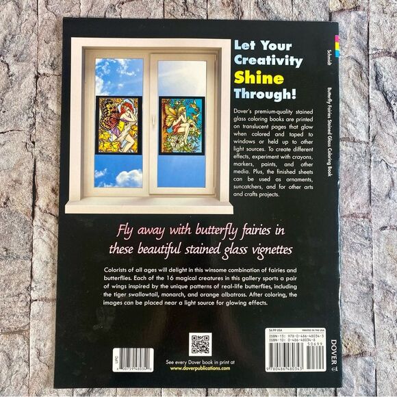 Dover Coloring Books Set of 3 Dragons Butterfly Fairies Mermaids Fantasy Fun - Picture 7 of 7